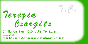 terezia csorgits business card