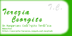 terezia csorgits business card